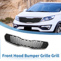 Front Upper Bumper Grille for Kia Forte (2014–2016) Black Chrome