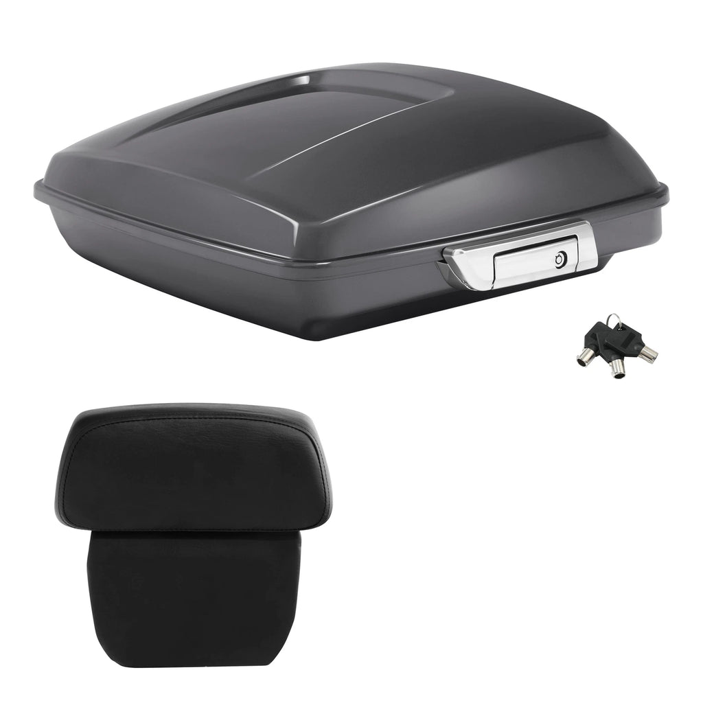 Razor Trunk Backrest for Harley Touring (2014–2024) Gauntlet Gray Metallic