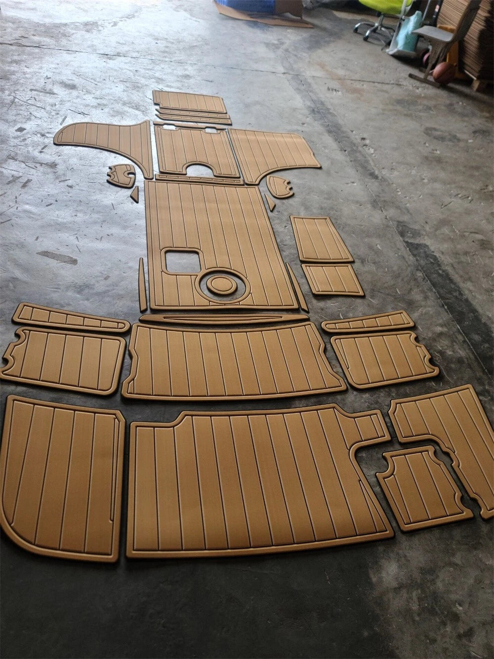 EVA Foam Teak Deck Floor Pad for Chaparral 265 SSI (2004)