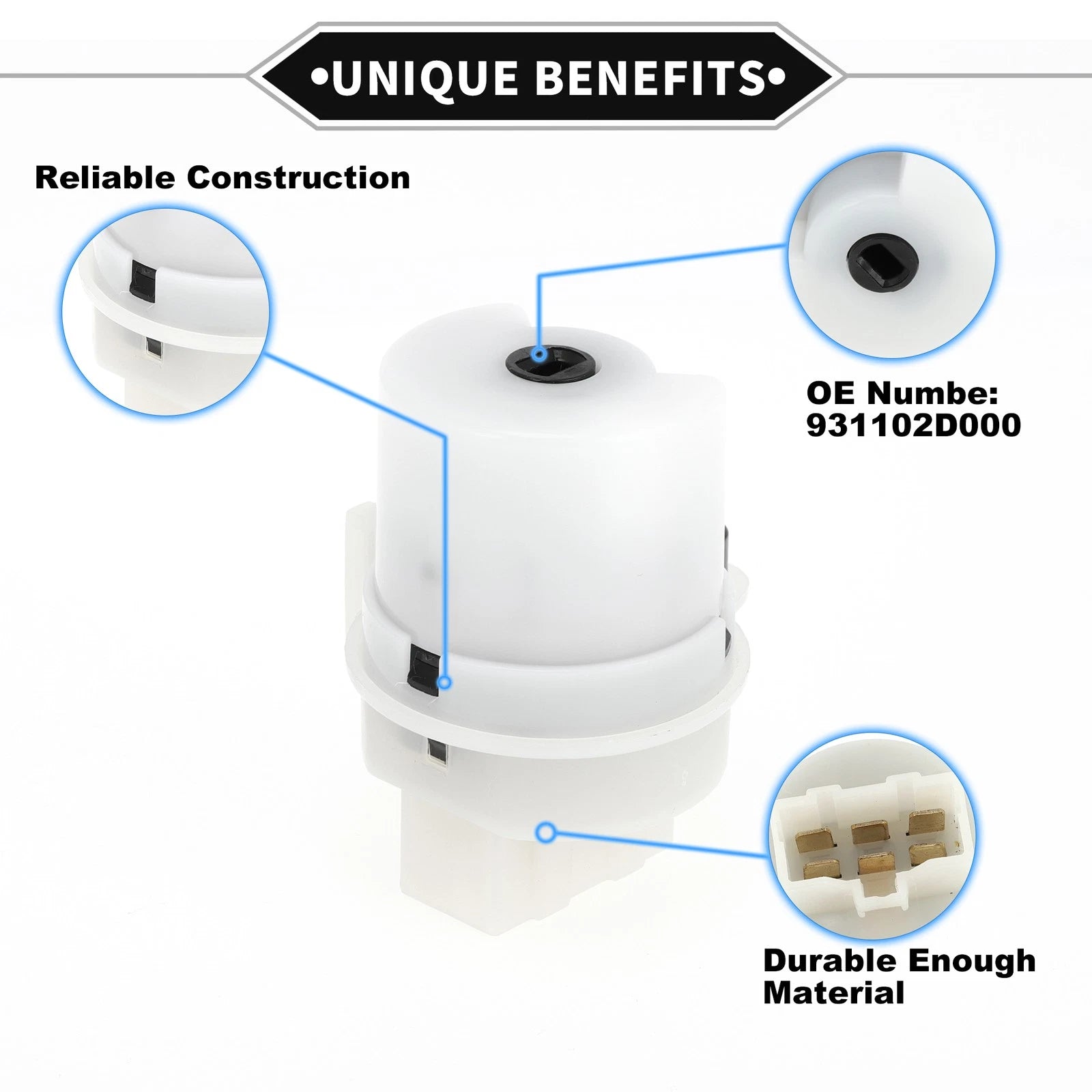 Ignition Starter Switch Replacement for Hyundai Tucson (2005–2009)