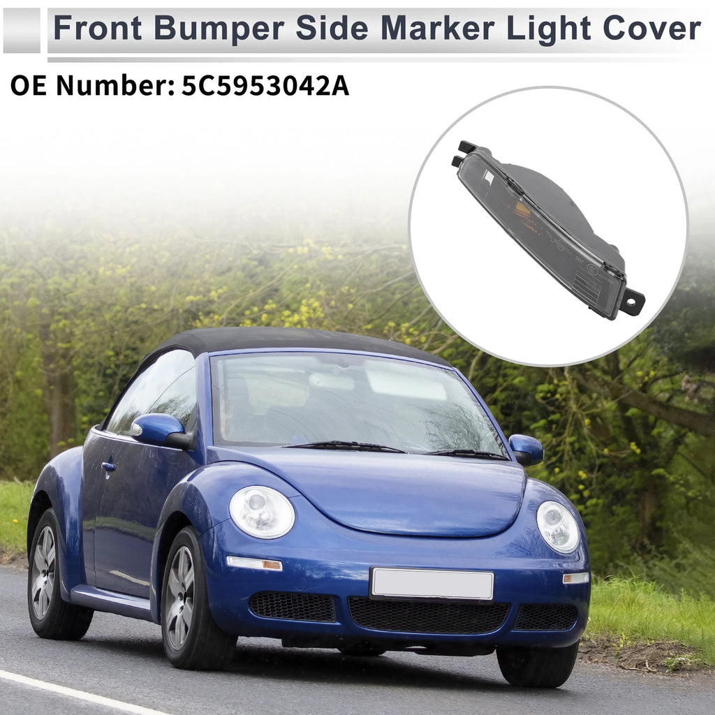 1 Pc Right Front Bumper Side Marker Light Cover for VW Beetle (2012–2019)