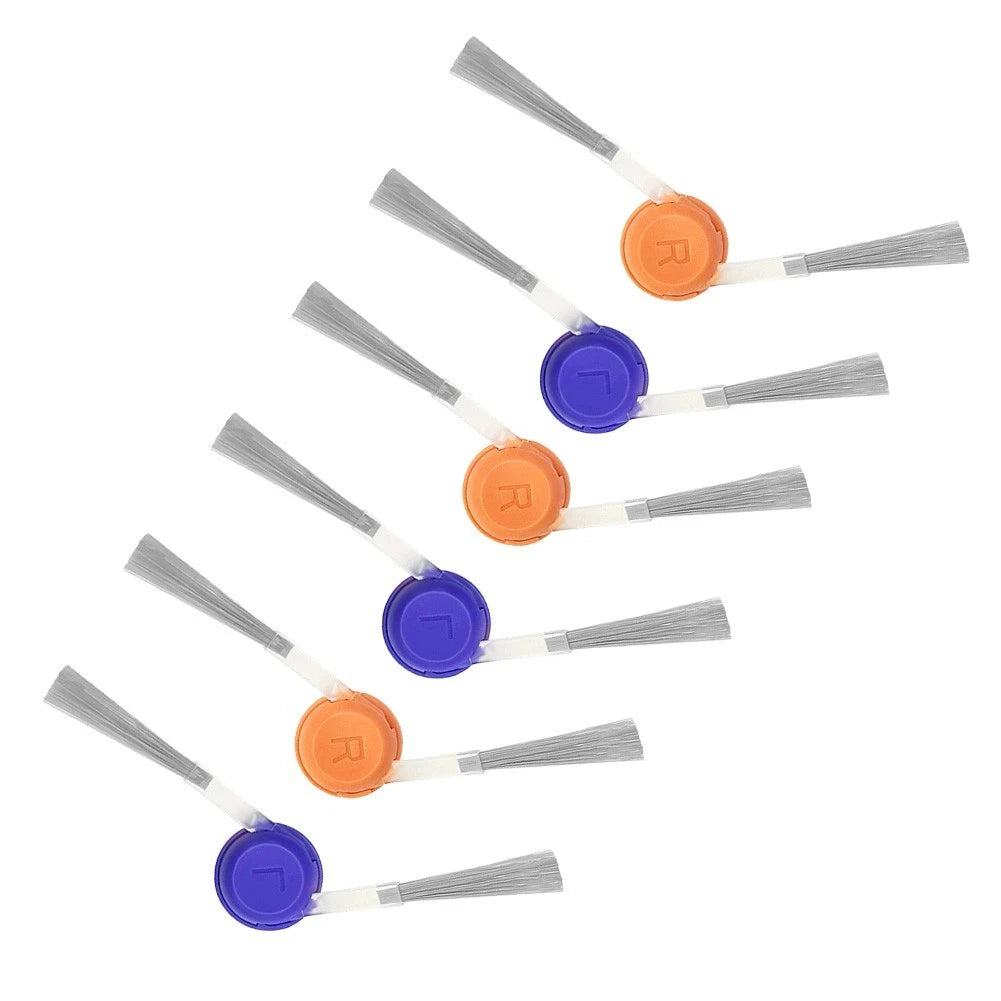 Side Brush Kit for - Angled Nylon Bristles, Plastic Hubs