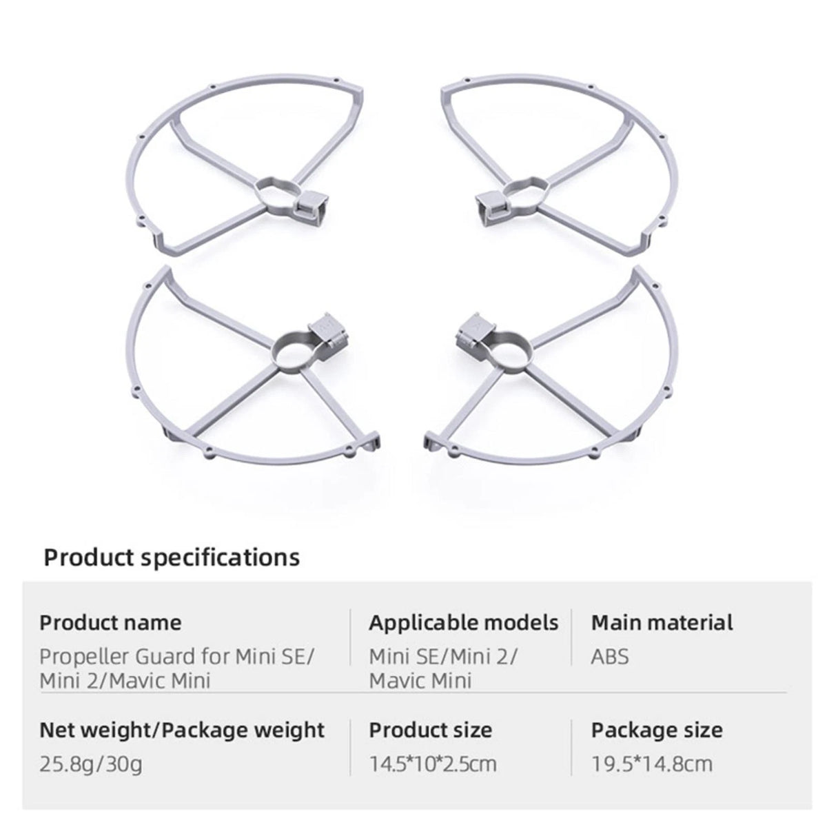4Pcs Propeller Guard Blades for DJI Mini 2/Mavic Mini SE (2020–2023)