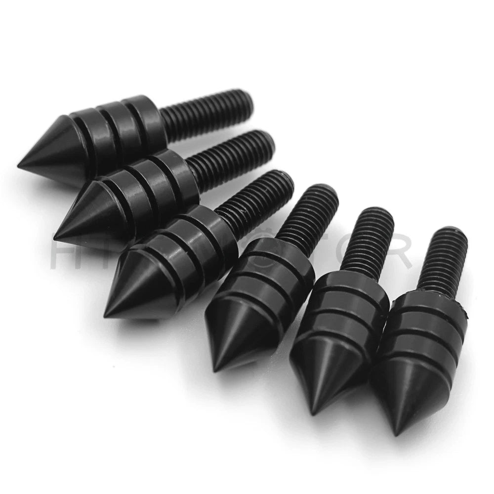 Windscreen Bolt Kit for Motorcycle (Black SPIKE)