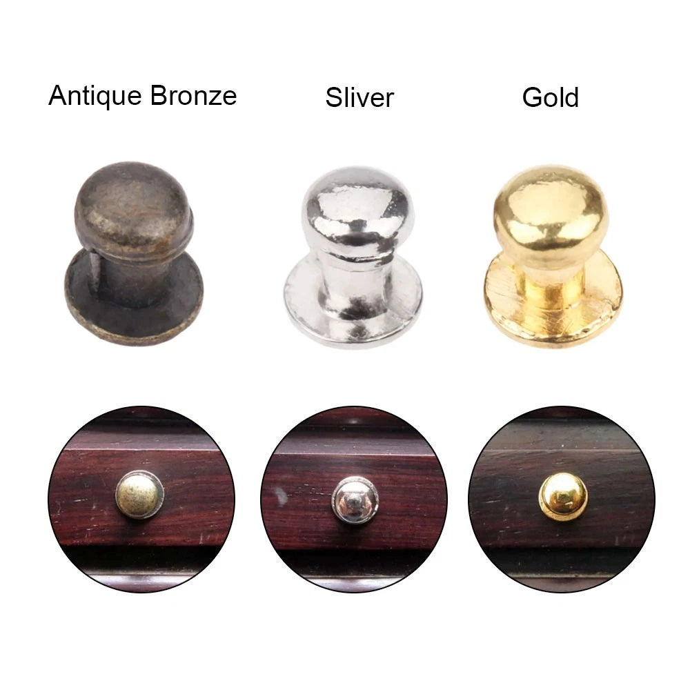 12Pcs Antique Zinc Alloy Drawer Pull Knobs for Cabinets