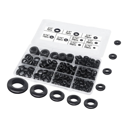 215Pcs Waterproof Rubber Grommets for Wiring and Plumbing Applications