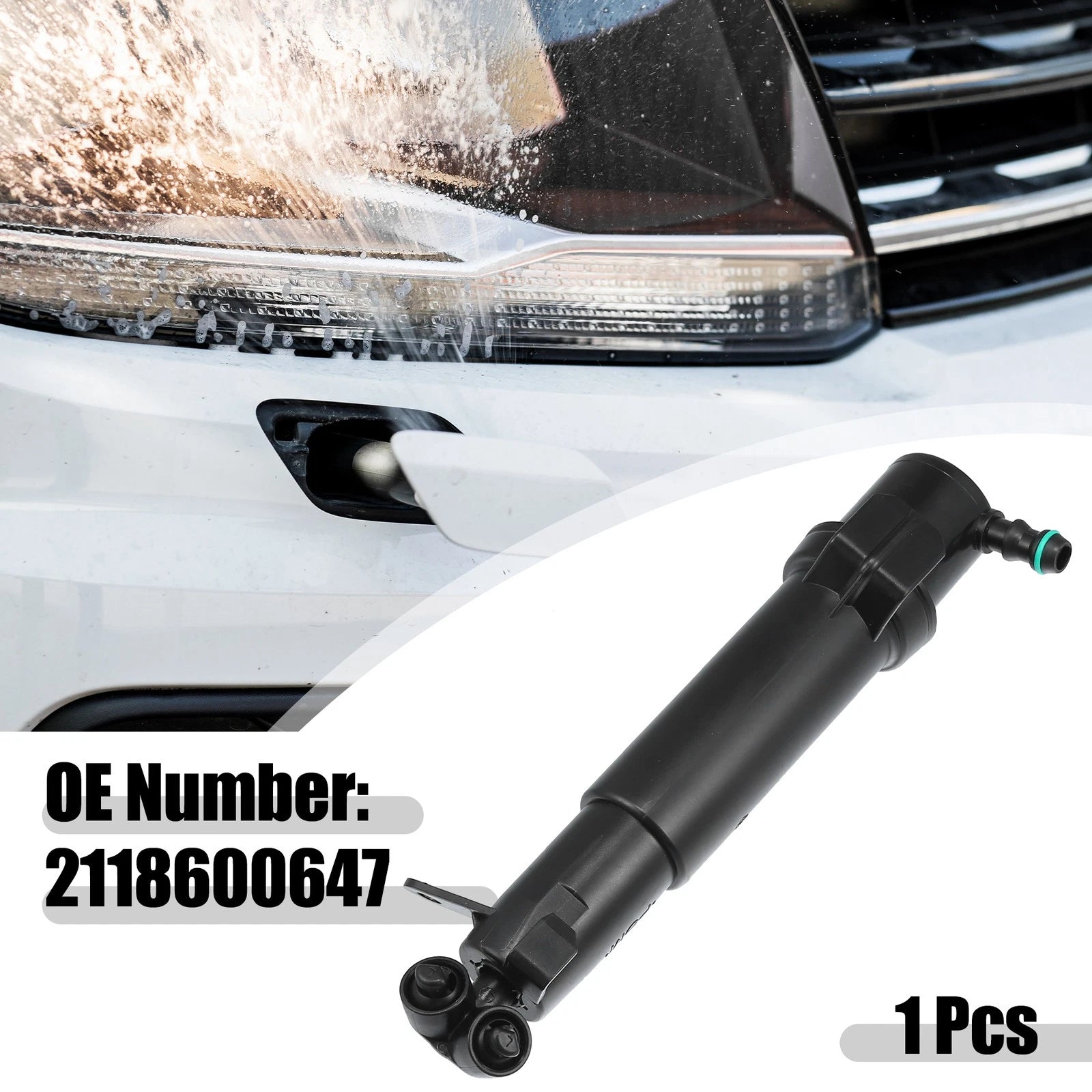 Front Left Headlight Washer Nozzle Replacement for Mercedes-Benz E 320 (2003-2007)