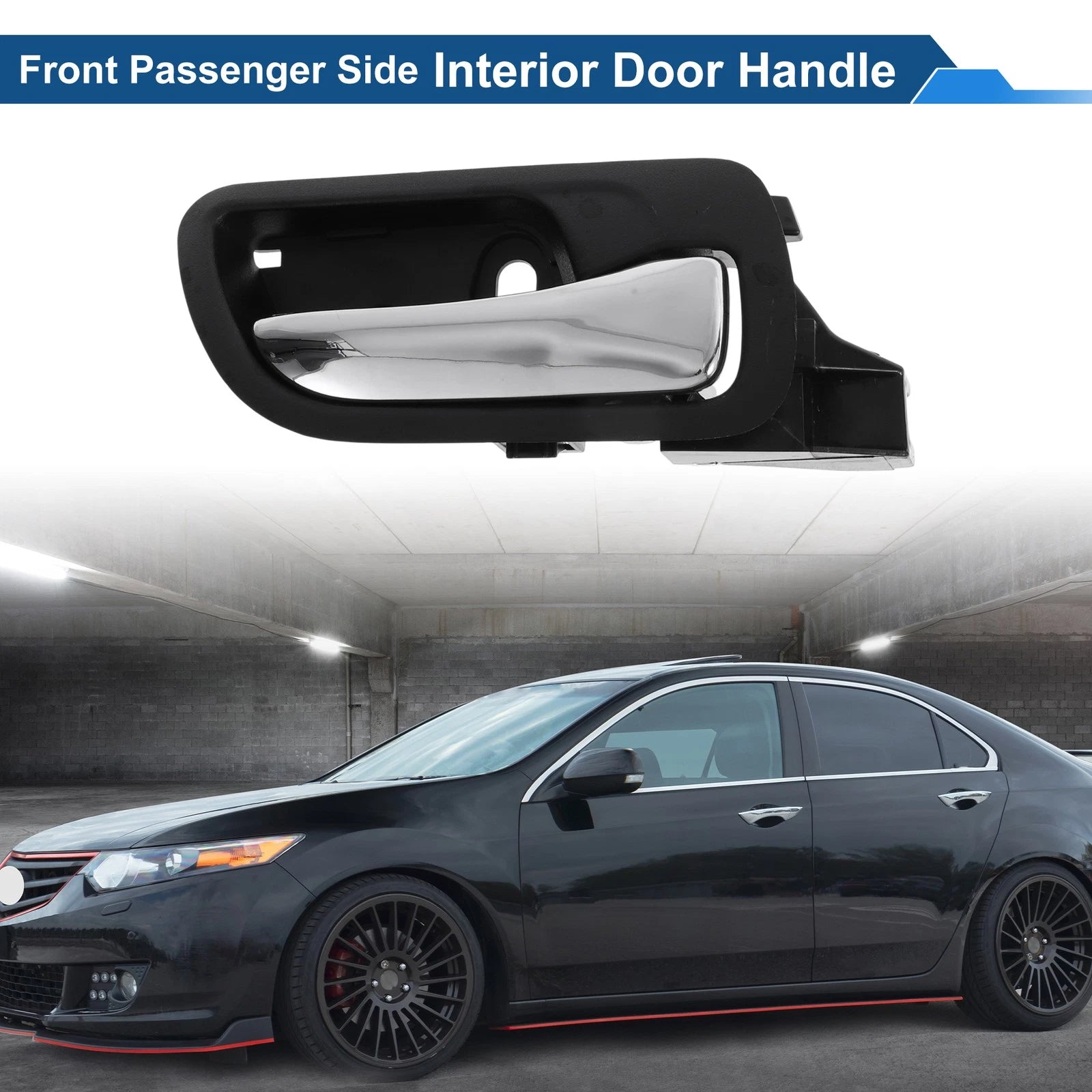 Front Driver Side Interior Door Handle for Honda Accord 2003–2007 Black