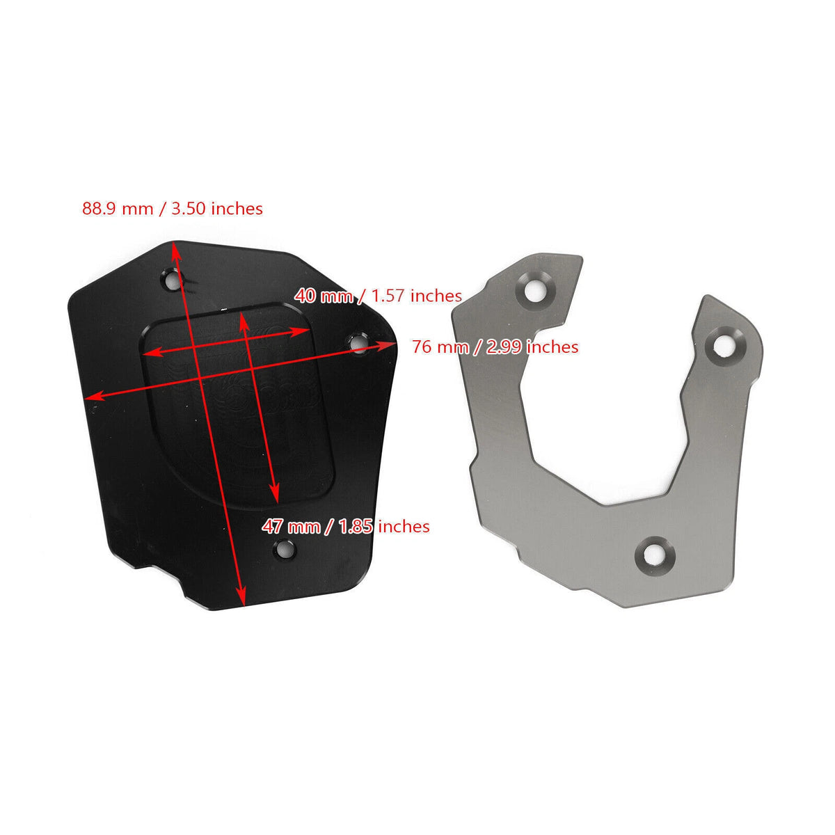 Kickstand Enlarger Pad for BMW F800GS (2008–2018) TI T9