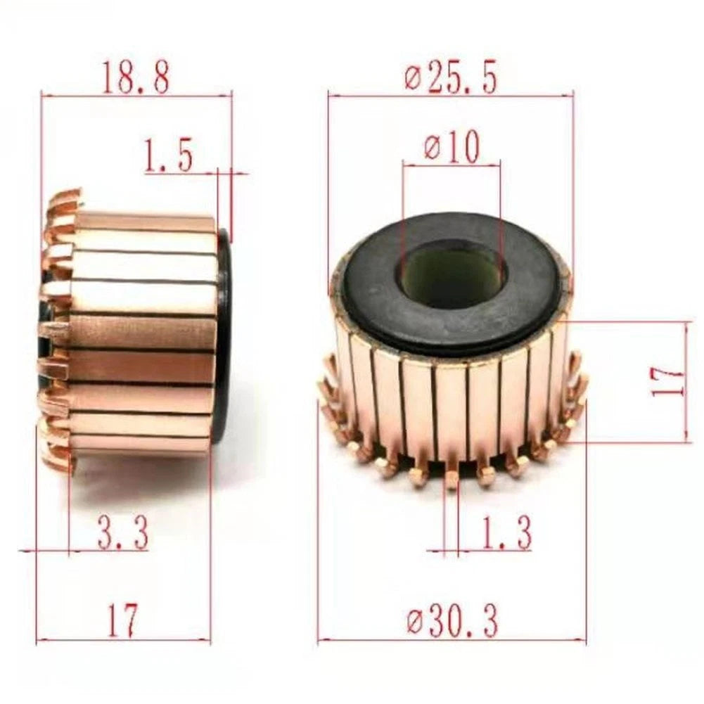 24P Teeth Copper Commutator for Enhance Motor Performance