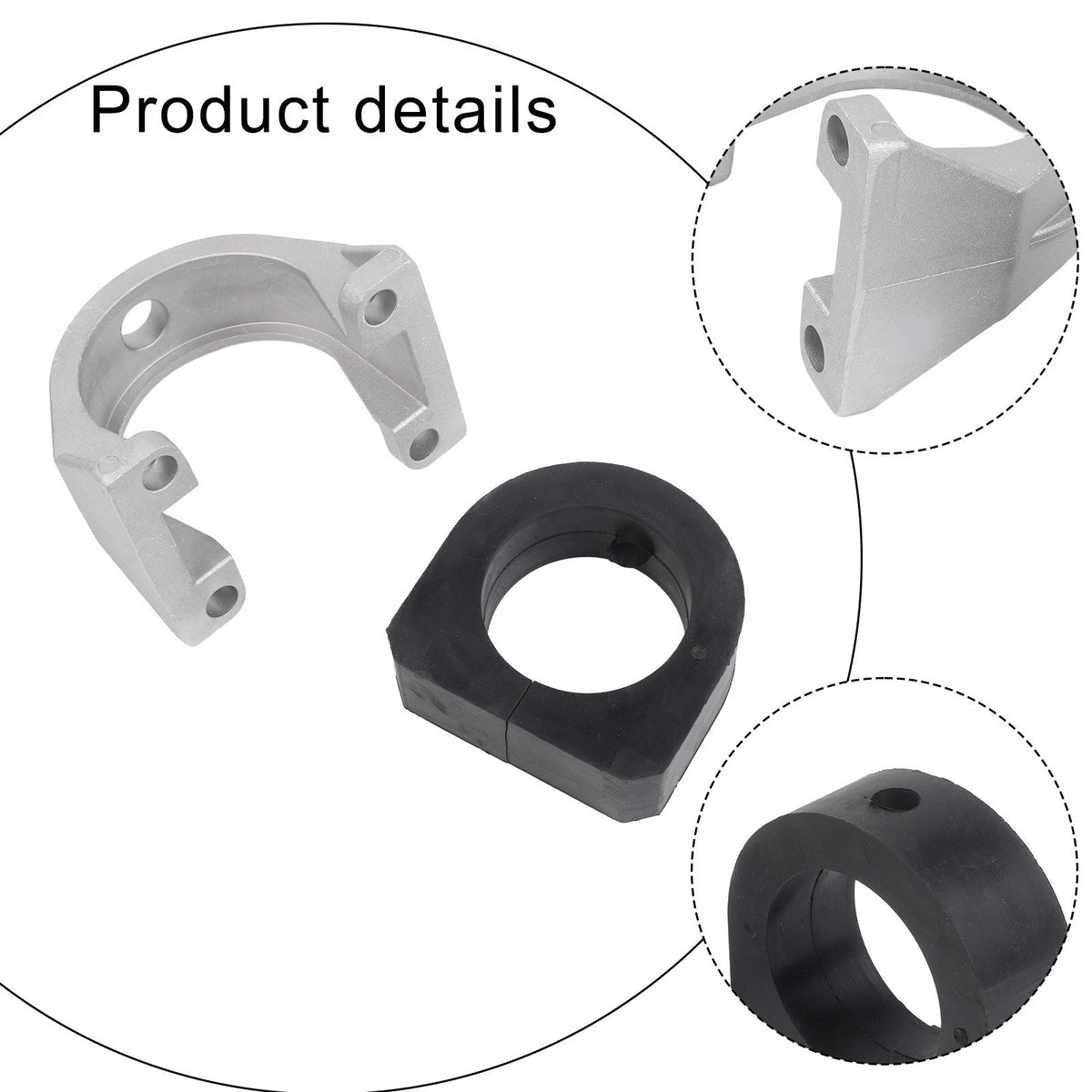 Rear Spring Mount Cap with Rubber for Golf Cart OEM Replacement Fits Both Sides