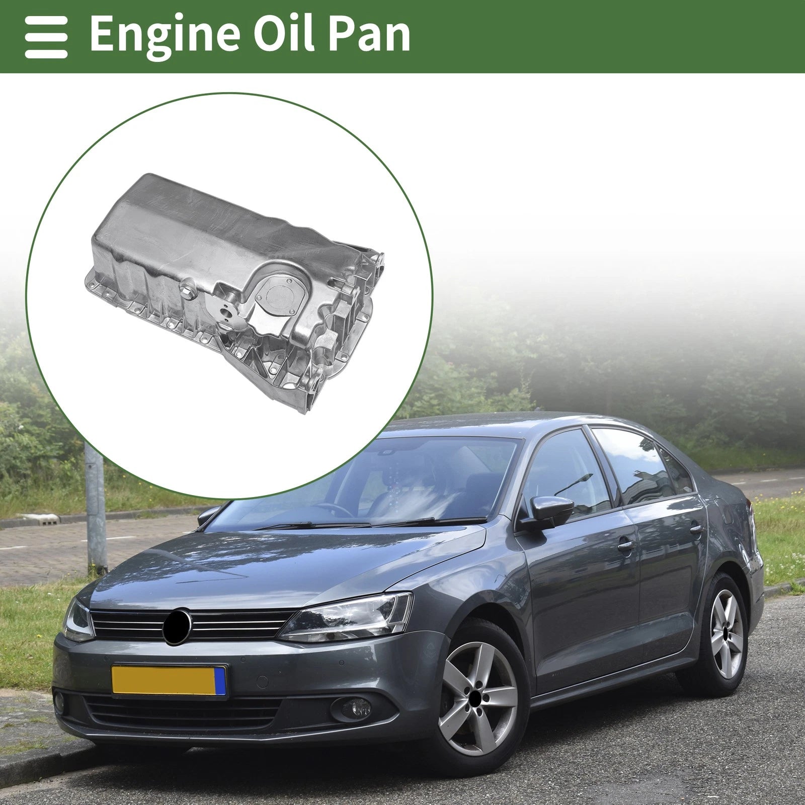 Engine Oil Pan Replacement for Volkswagen Jetta (2005–2018) Aluminum
