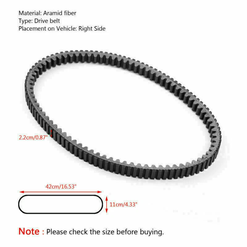 Drive Belt for Aprilia Sportcity Cube 250 300, Piaggio Beverly 250 300 (2007–2015) B013360 UK