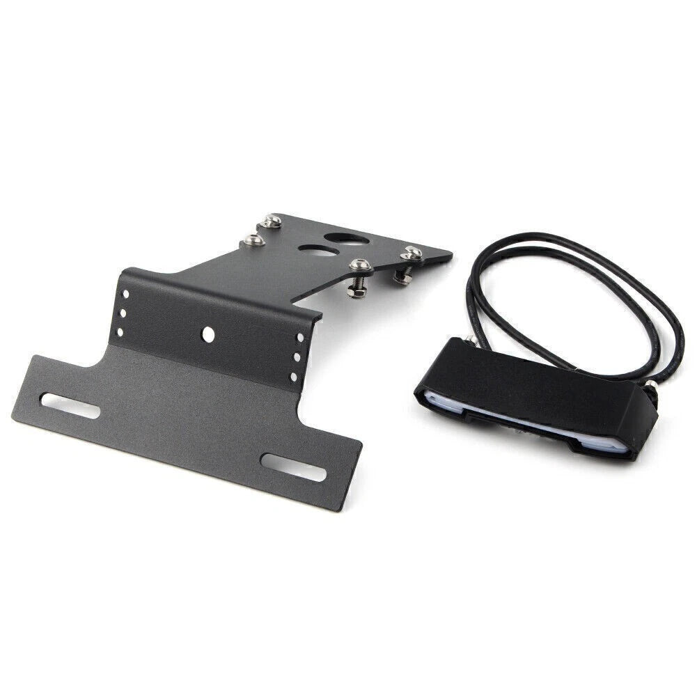 License Plate Holder Frame Mounting Bracket with LED Light for Yamaha XSR900 (2014–2021)
