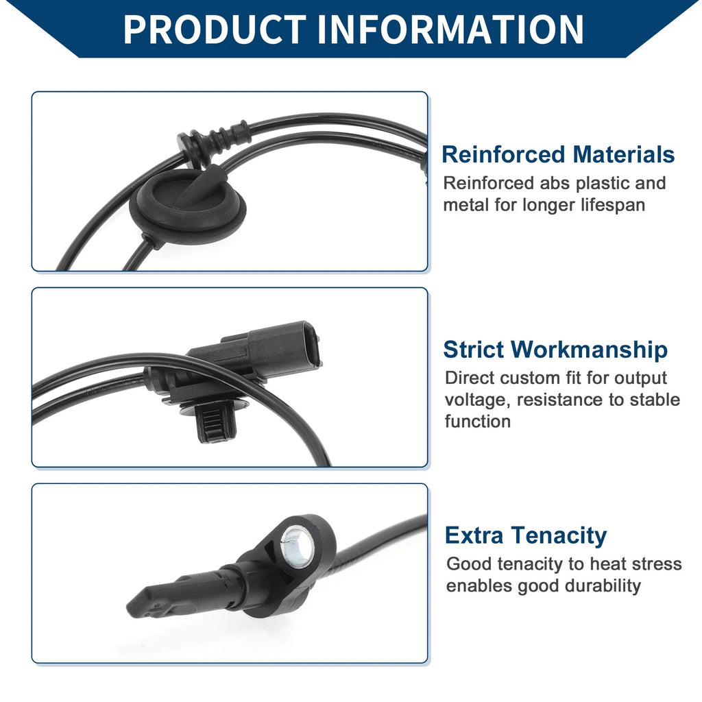 ABS Wheel Speed Sensor Front Right Replacement for Chevrolet Cruze (2011–2019)