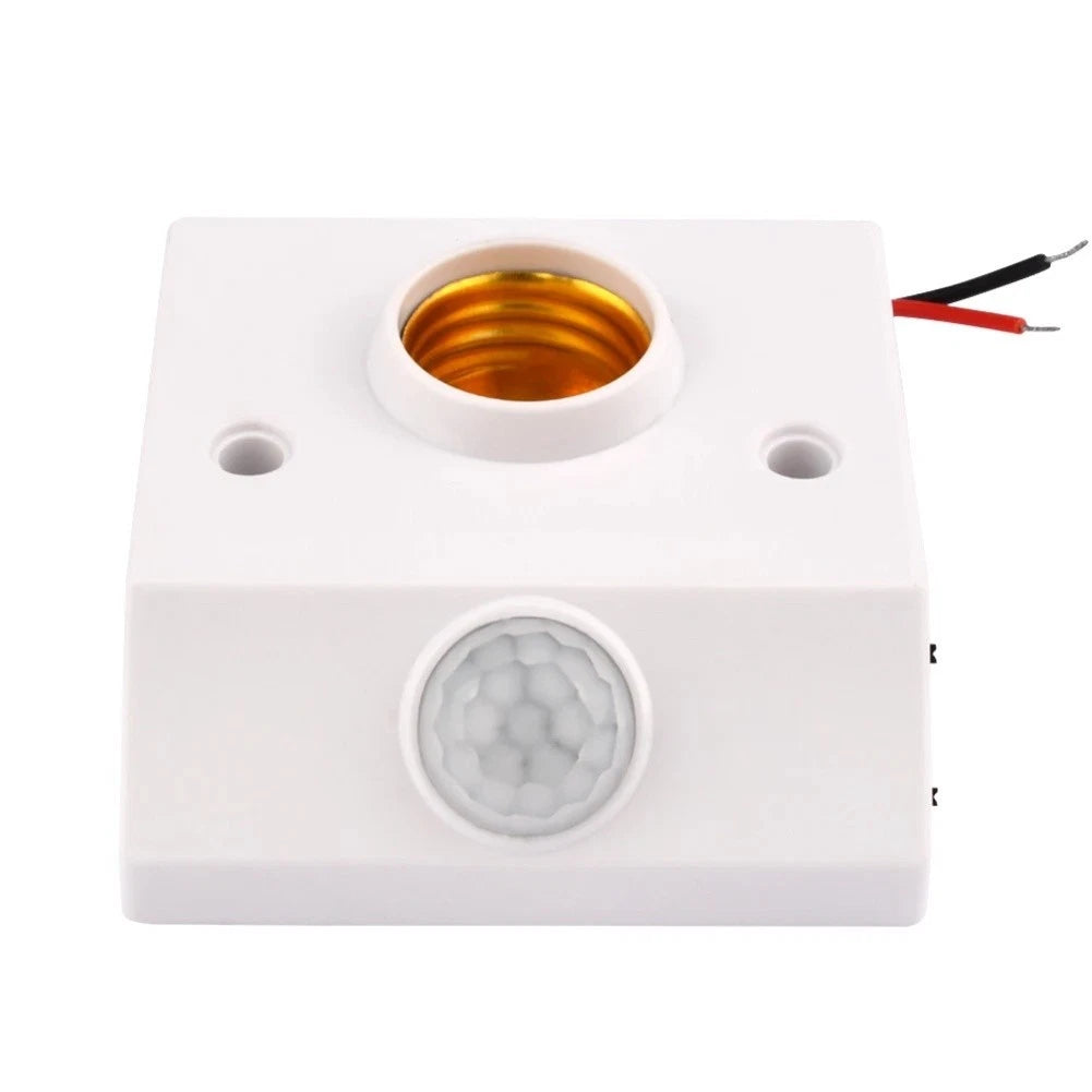 E27 Base LED Lamp Holder with Infrared Sensor for AC110-240V Power