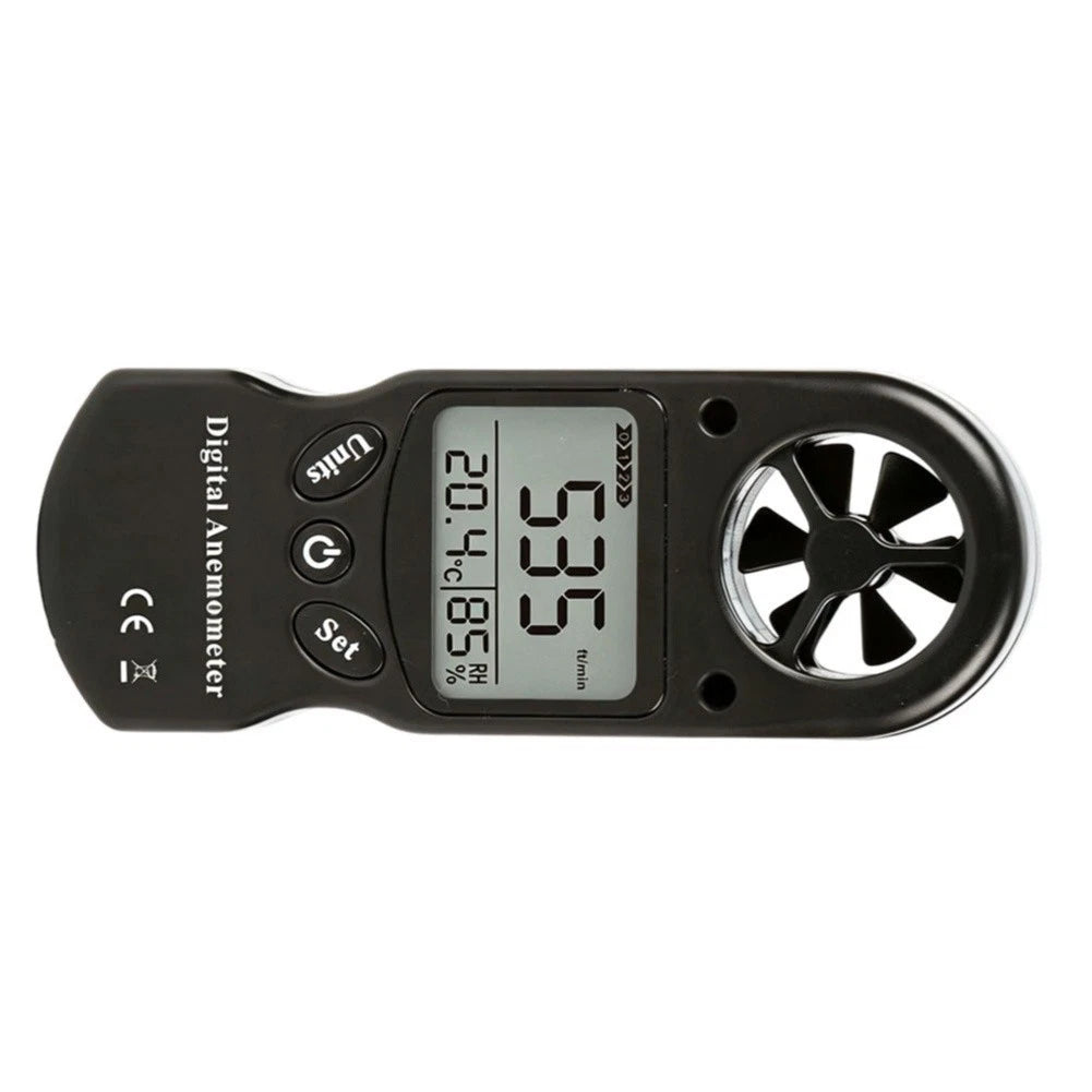 Digital Anemometer Humidity Temperature Gauge for Camping Trips