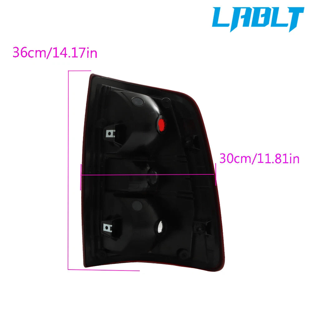 Driver Left Side Tail Light Black Bezel Halogen for Ram 2500 (2019–2022)
