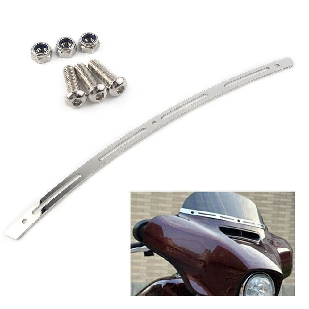 4 Slotted Batwing Fairing Windshield Trim fit Harley Electra Glide 1996 - 2013