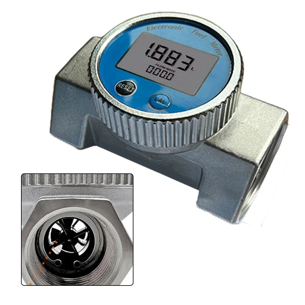 Waterproof Turbine Flow Meter for Diesel and Water Treatment (152 Inch)