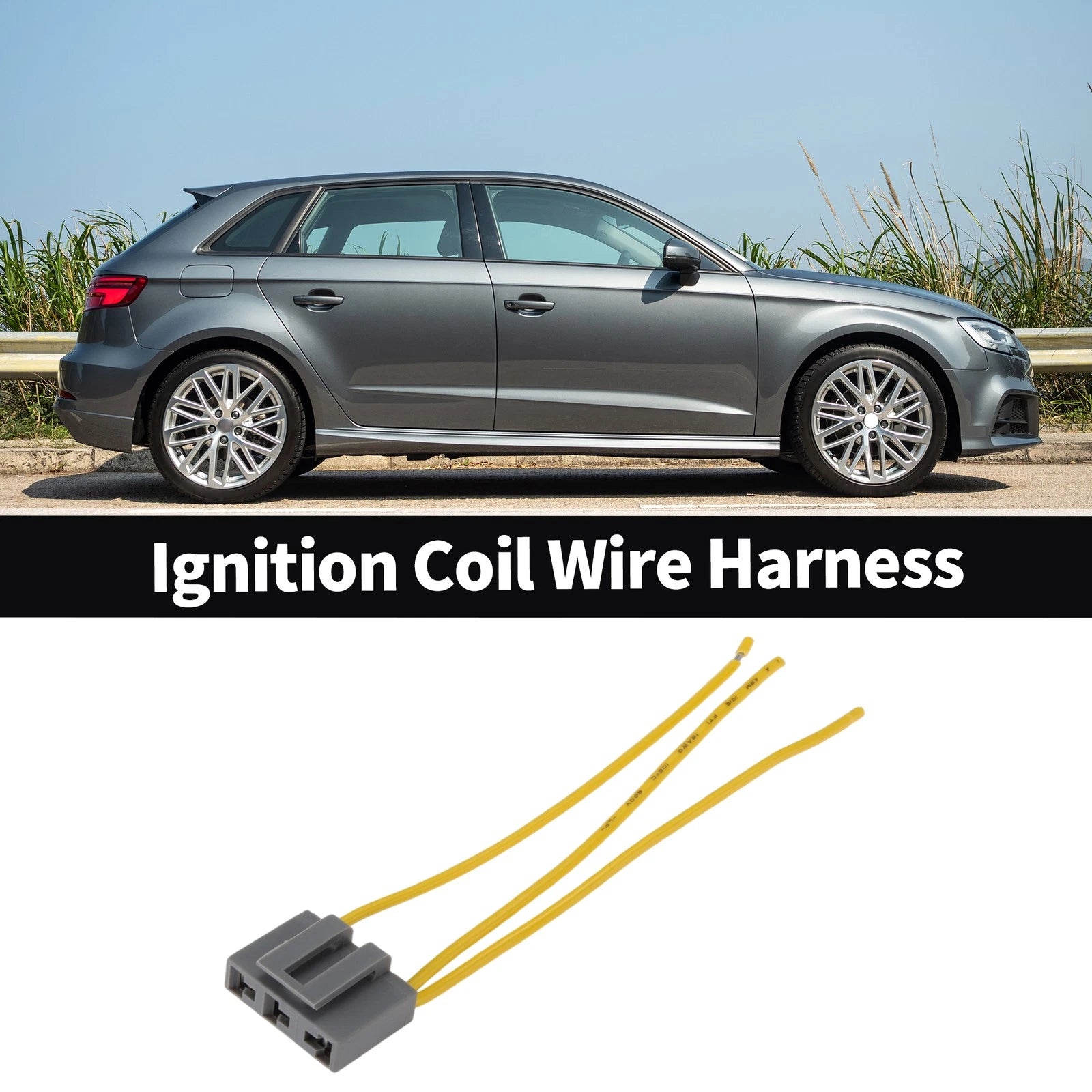 Ignition Coil Connector for Ford Escort (1982–1990) Harness Wiring Plug