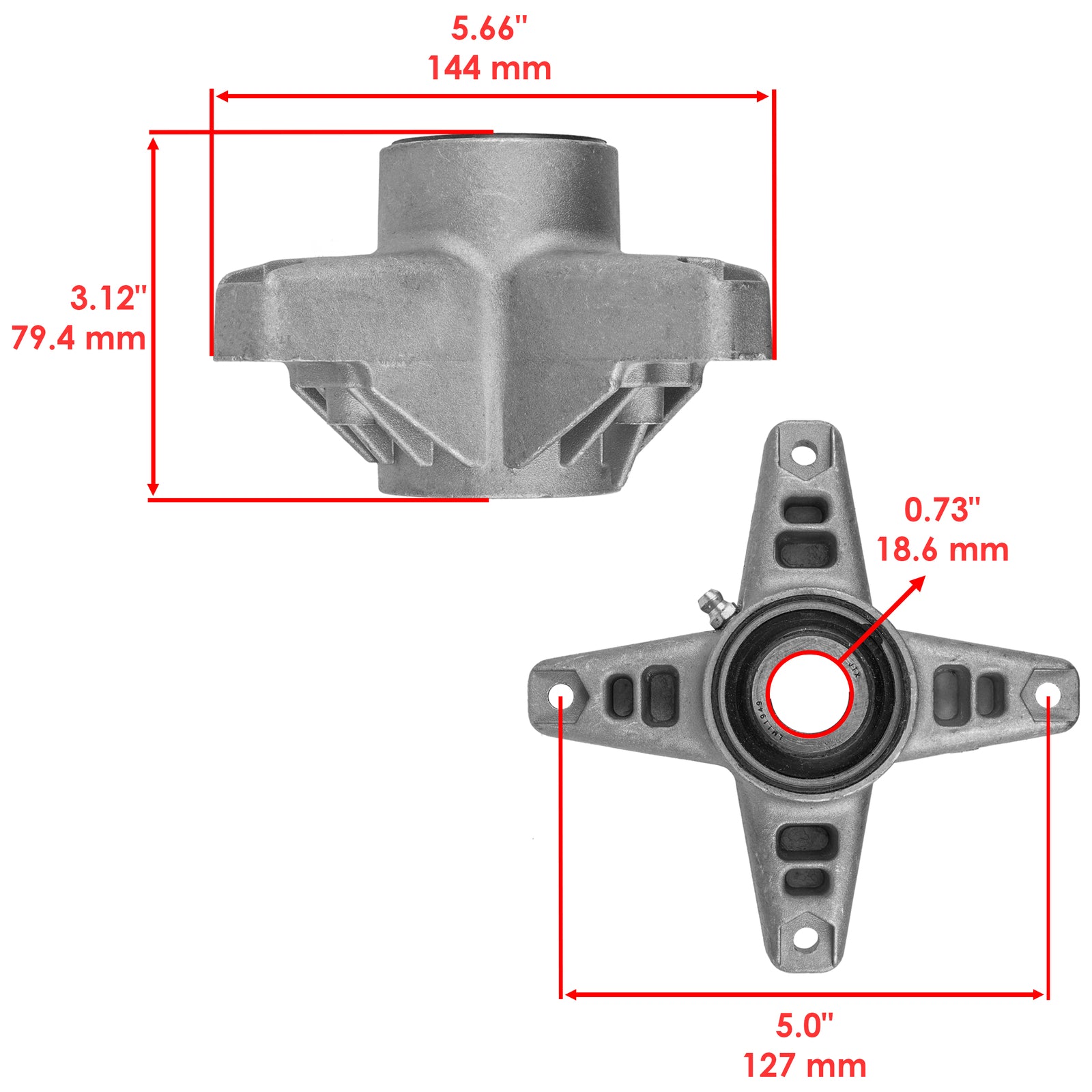 Deck Spindle and Pulley Assembly for Cub Cadet SLT1554 GT2554 (2004–2004)