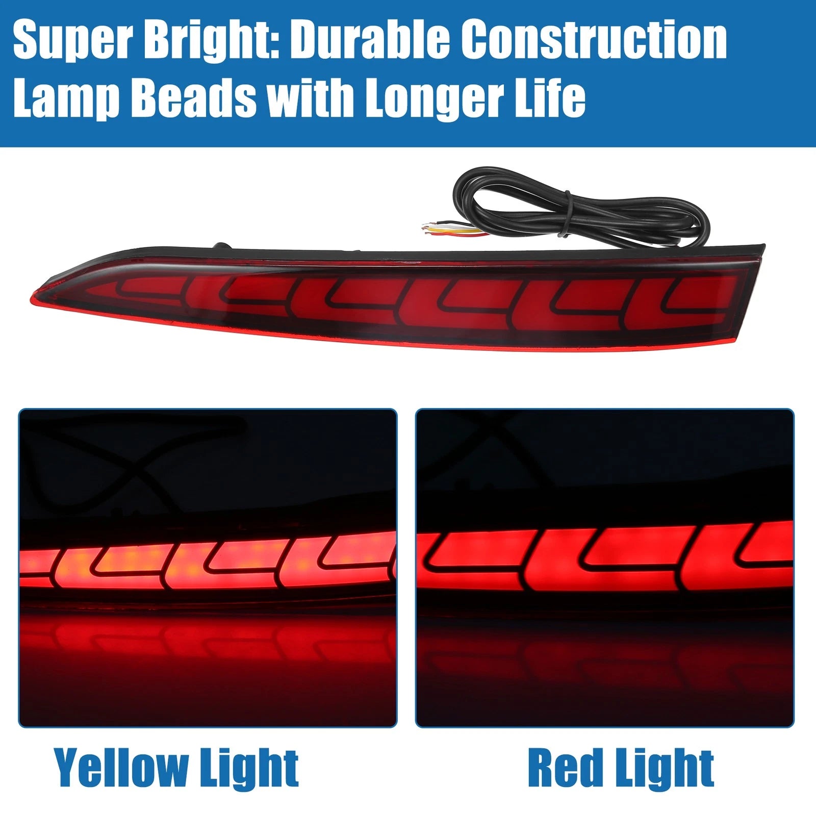 Rear Bumper Reflector Pair Replacement for Hyundai Accent (2011–2018)