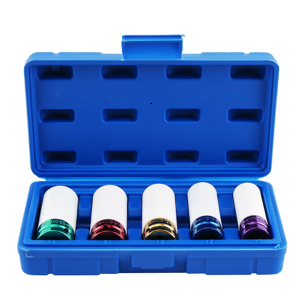 5PC Lug Nut Socket Set for Impact Wheels (Thin Wall)