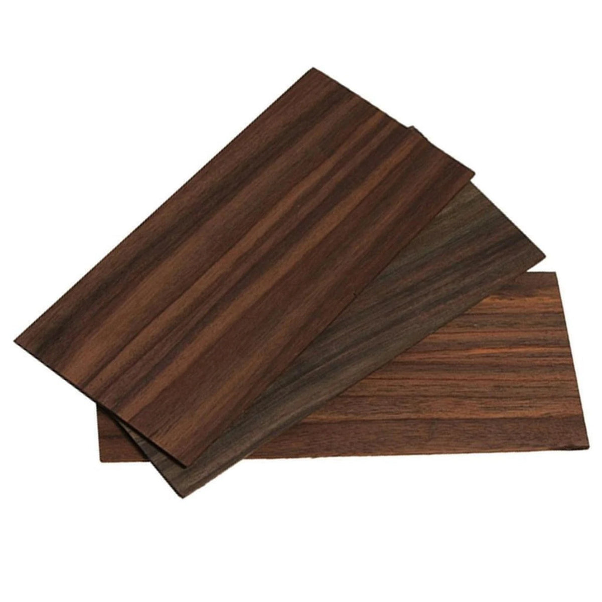 3pcs Rosewood Guitar Head Plate Veneer for DIY Projects (200x90mm)