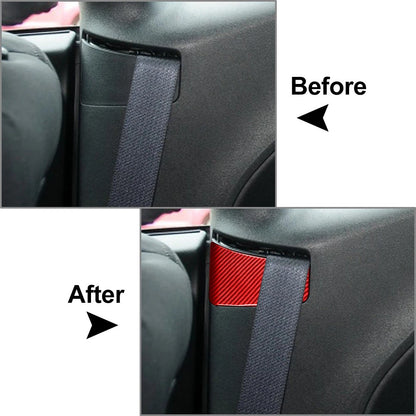 Seat Belt Buckle Cover for Dodge Challenger (2015–2023) Red