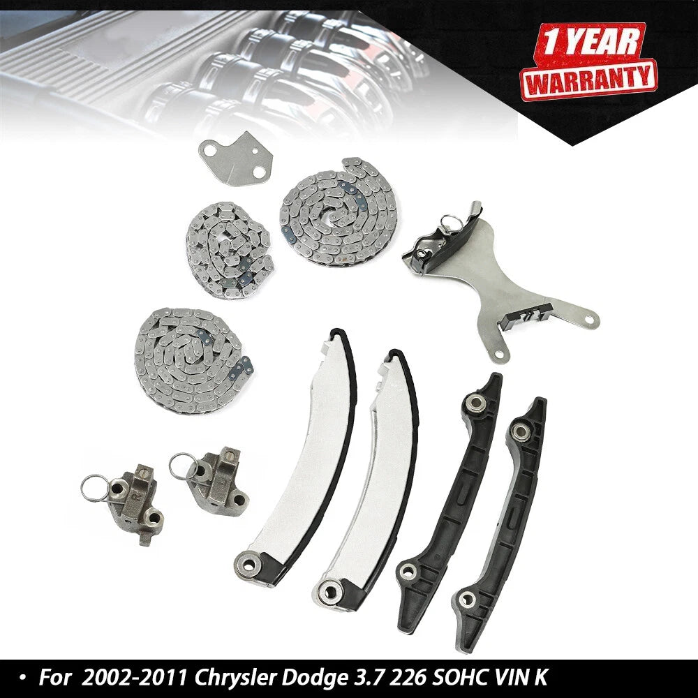 Timing Chain Kit for Chrysler Dodge 3.7 226 SOHC VIN K (2002–2011)