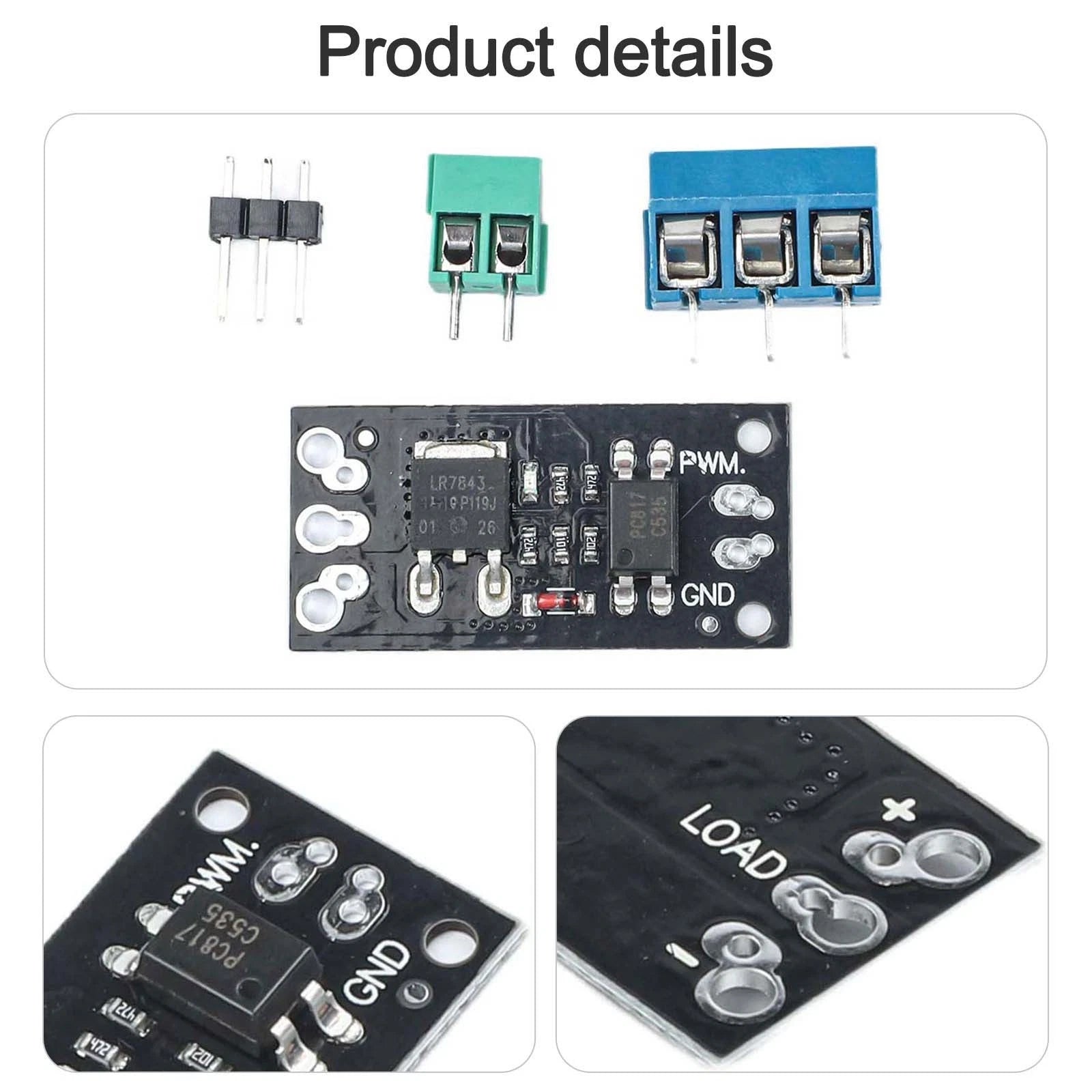 LR7843 MOSFET Module with Optocoupler for Motor Speed Control