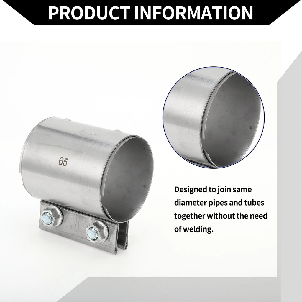 Exhaust Pipe Clamp for Car (2.56" 87mm)