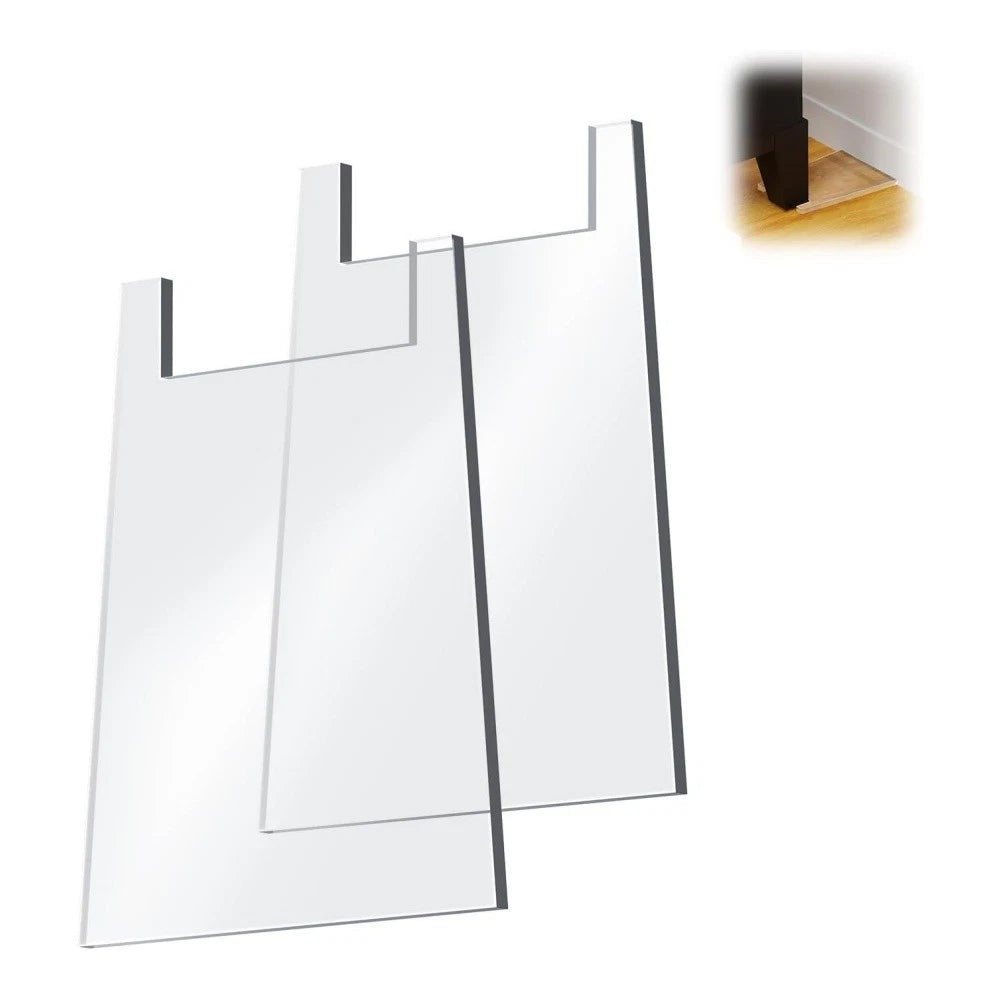 Clear Acrylic Spacer for Sofa Legs (16.5x12x0.5cm)