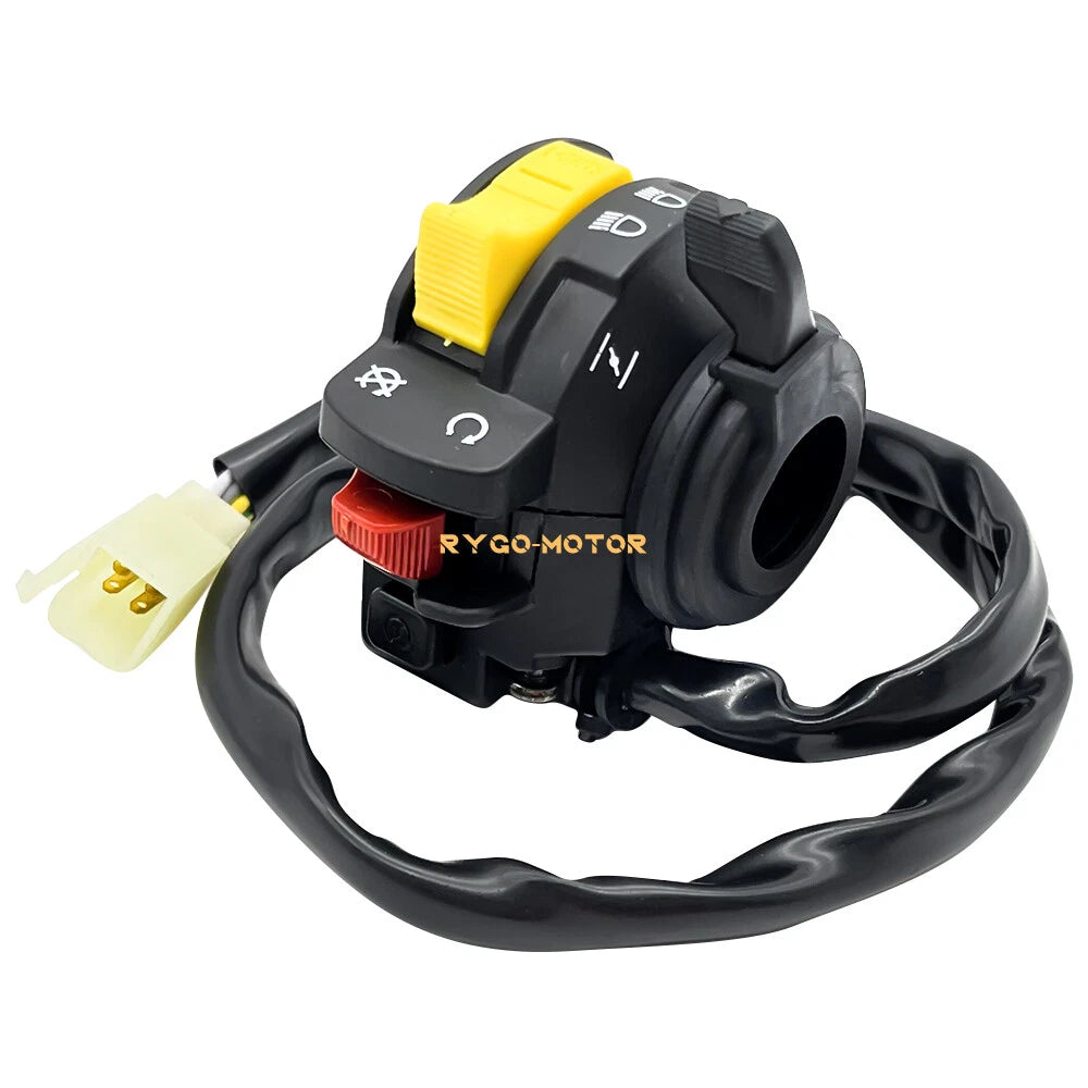 Left Handlebar Switch Start Headlight for Suzuki QuadRunner 250 (1987–1995)