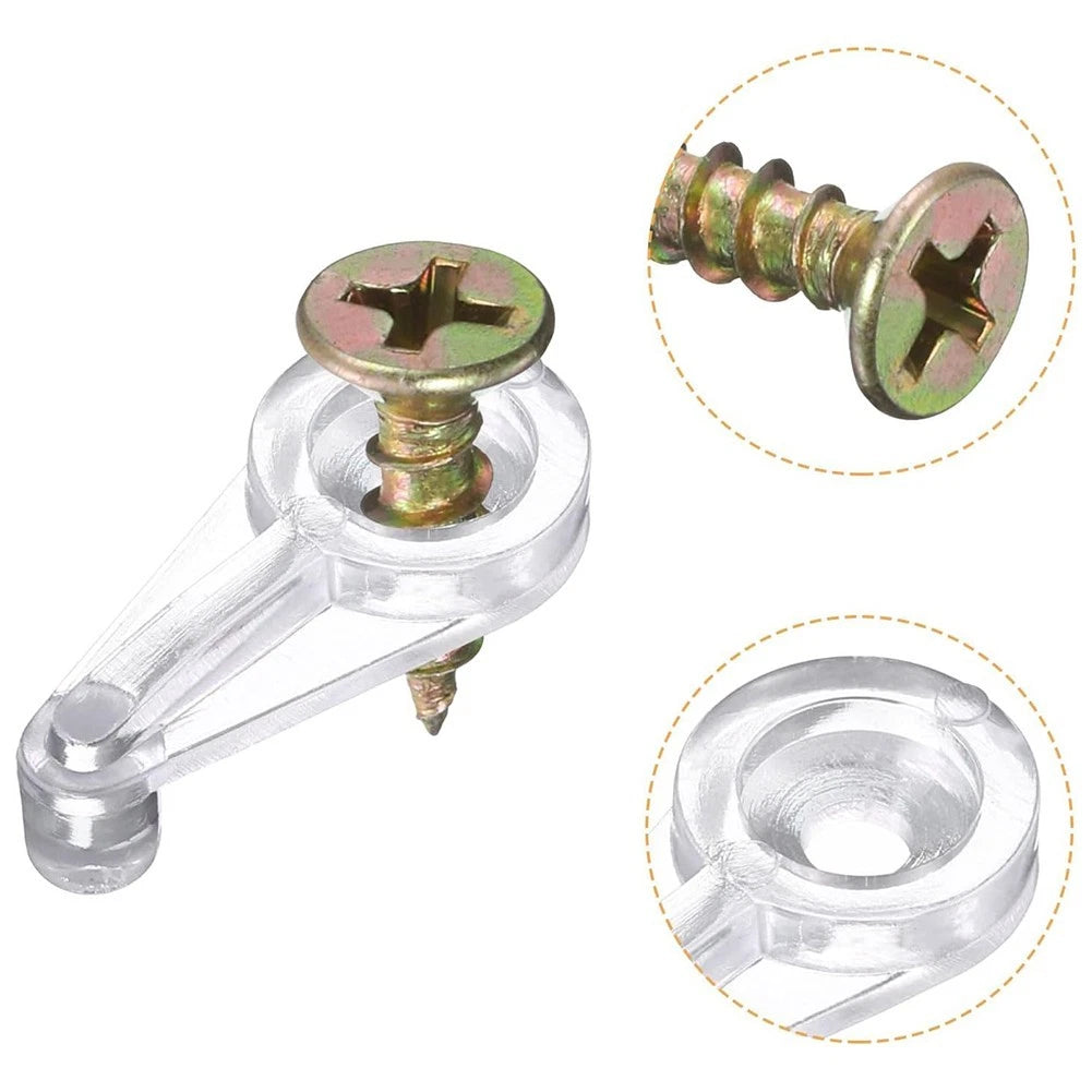 Plastic Glass Retainer Clips for (Pack of 50)