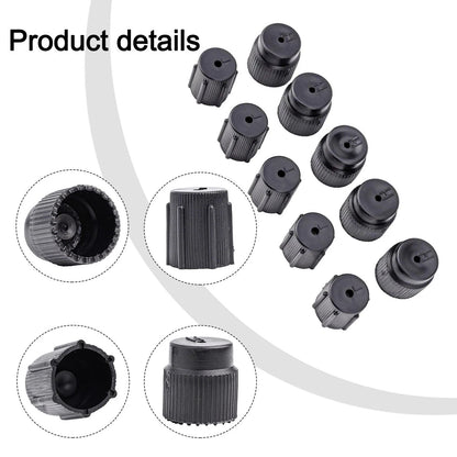 10X Valve Covers for Car Air Conditioning (2010–2020) Black