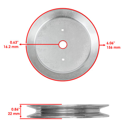 Spindle Pulley 61in Deck Replacement for Husqvarna EZ5224 EZ6124 MZT61 (2009–2019)