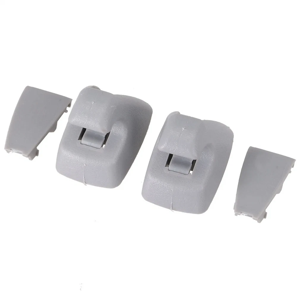 2Pcs Sun Visor Hook Clip Gray For Buick Verano Chevy Cruze Sonic Spark 95994975