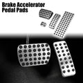4PCS Brake Gas Accelerator Pedal Covers Replacement for Mercedes Benz (2014–2022)