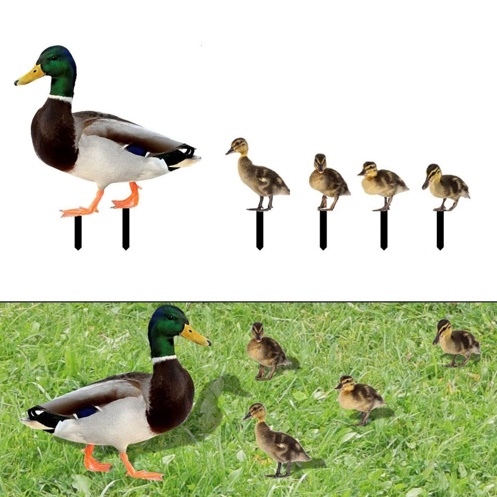 Acrylic Duck Decoration for Festive Garden