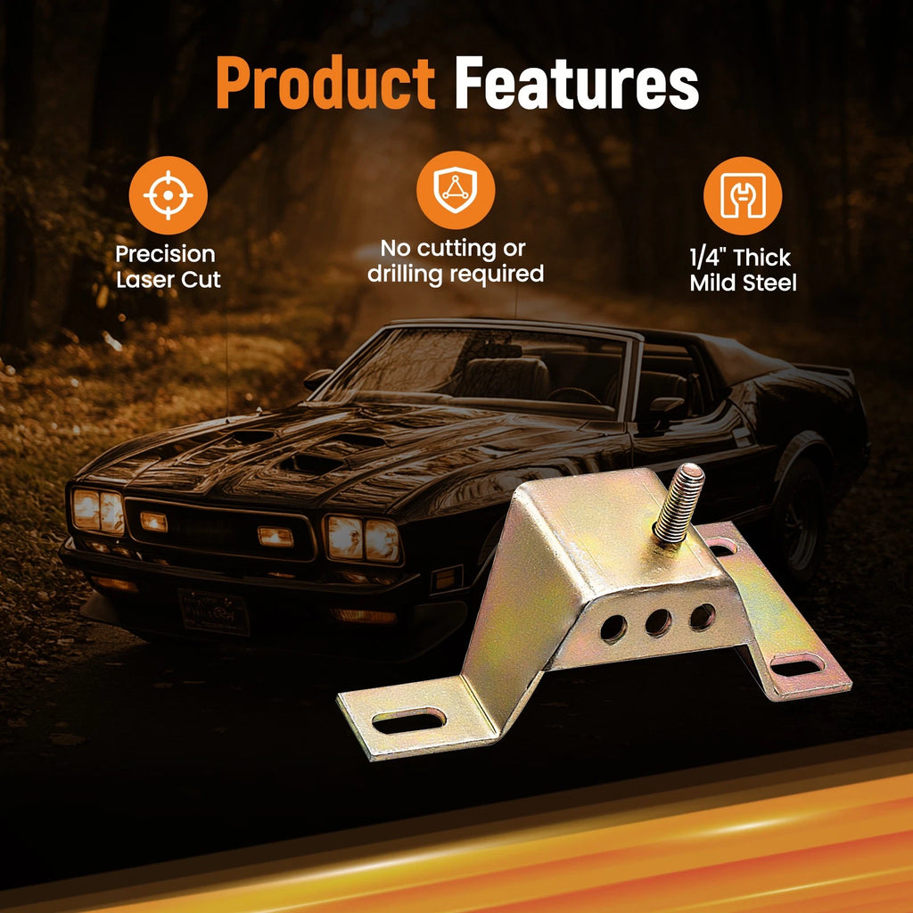 Swap Adapter Plates w/4.6 Solid Motor Mounts for Ford Mustang (1979–2004)