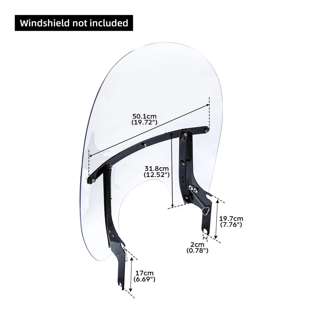 Windshield Bracket Mount Set for Harley Touring Road King (1994–Present)