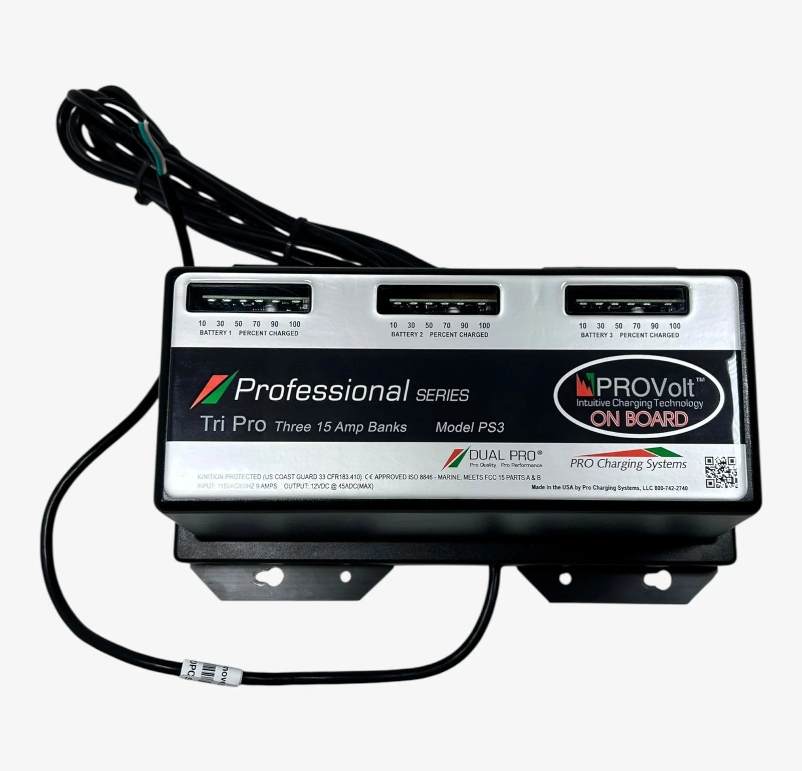 Dual Pro PS3 Charging Bank System 12V 45A (Cut Wire)