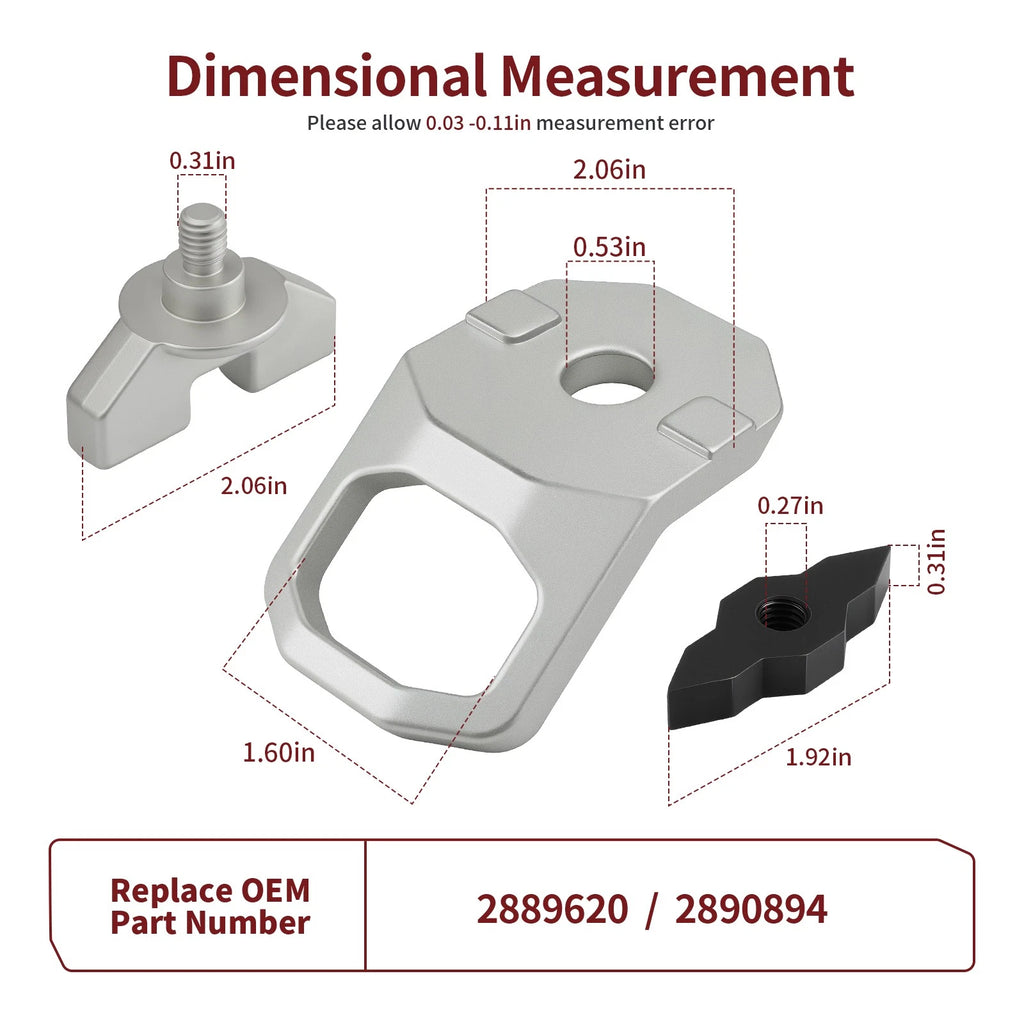 Lock Ride MAX D-Ring 2889620 for Polaris Xpedition XP ADV 5 Ranger XD 1500 (2024-2025)