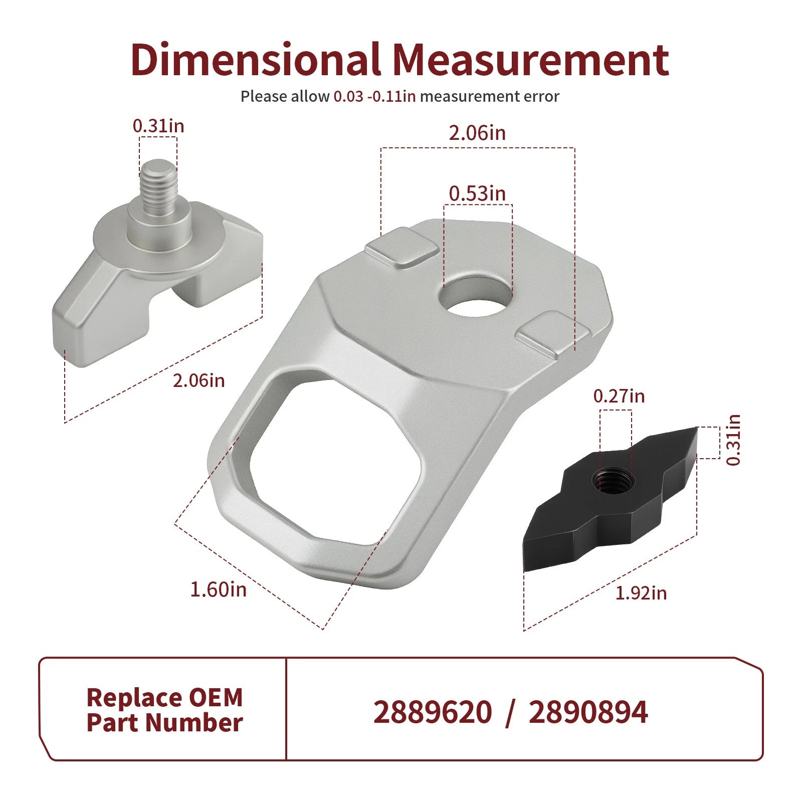 Lock Ride MAX D-Ring 2889620 for Polaris Xpedition XP ADV 5 Ranger XD 1500 (2024-2025)
