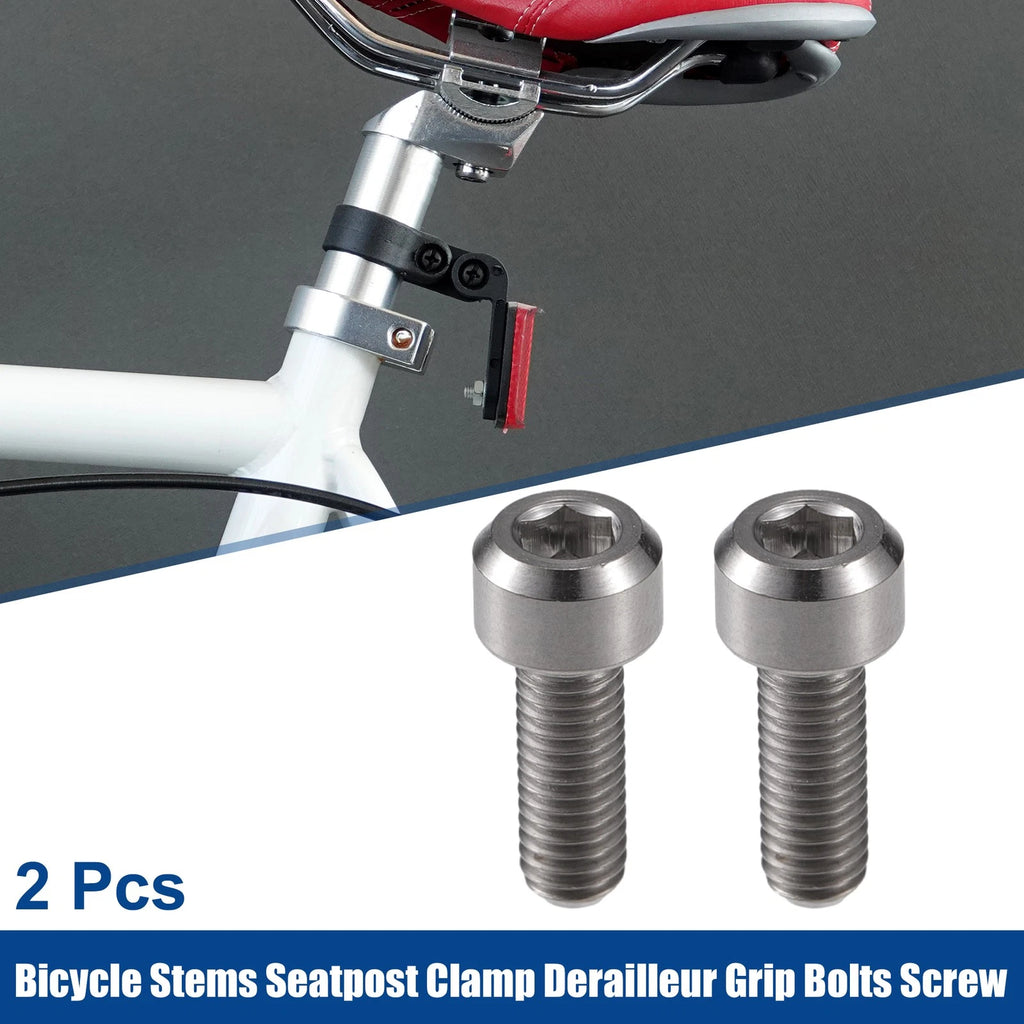 Seatpost Clamp Bolt Set M5x14mm Replacement for Bicycle Derailleur (—)