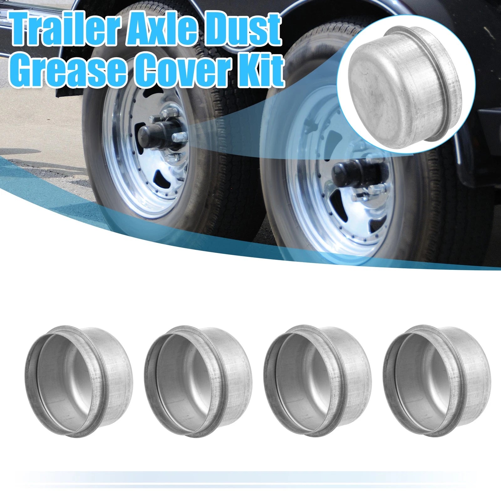 4pcs Trailer Axle Dust Grease Covers 1.98 Inch for Dexter EZ Lube (2000–2020)