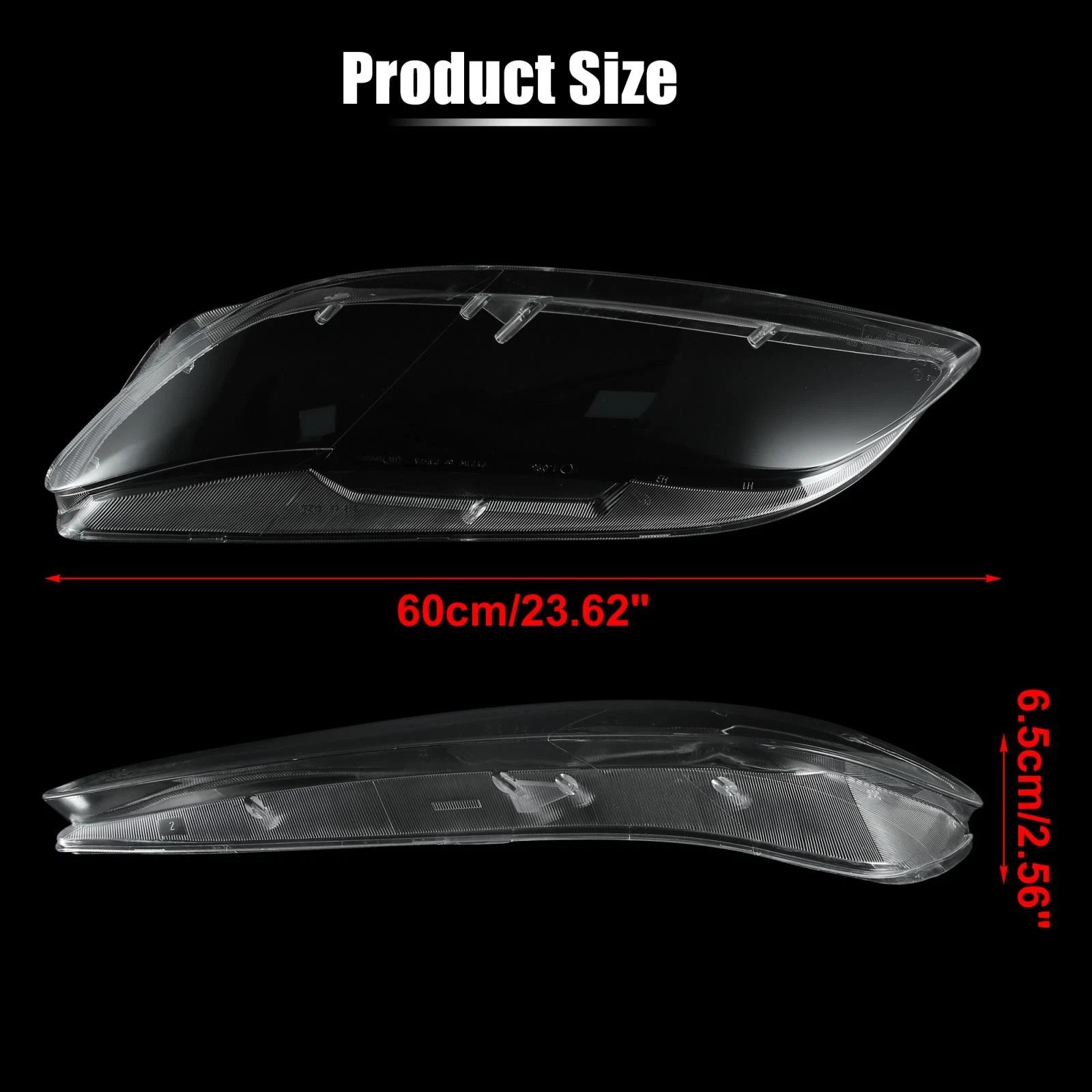 Headlight Lense Clear Cover for Mazda 6 (2003–2007) Left Front