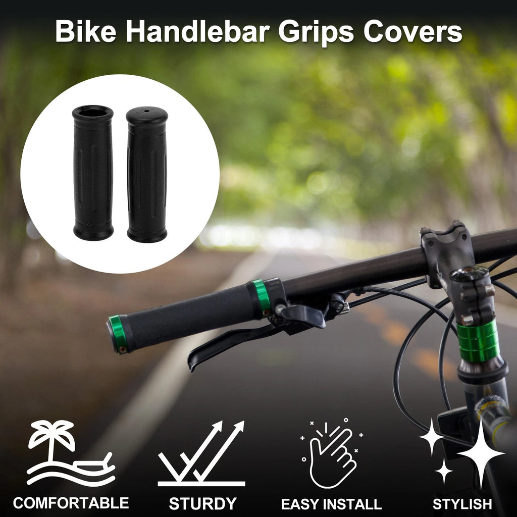 Bike Handlebar Grip Cover 85mm Lightweight End Protector for Black Pair (85mm)